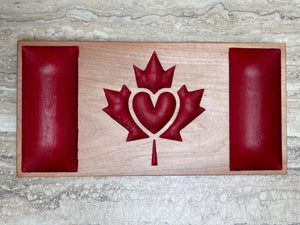 'Love Canada' Flag w Heart -  Dish