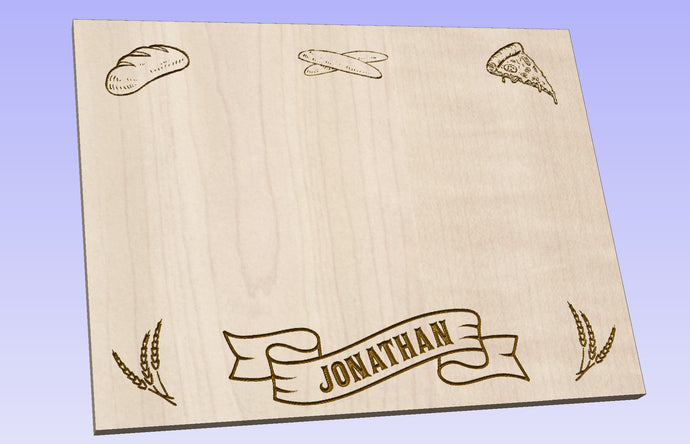 Breadboard with Custom Walnut Inlays