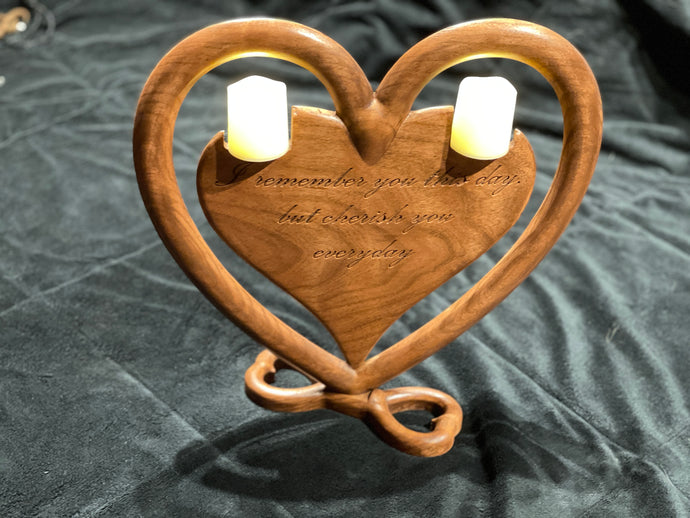 Nested Heart Candle Holder
