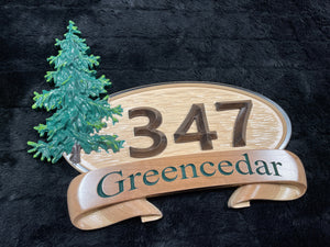 Deluxe Address Sign with 3D Models