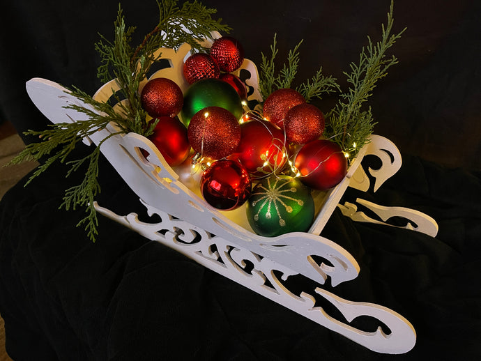 Gooseneck Sled Centerpiece