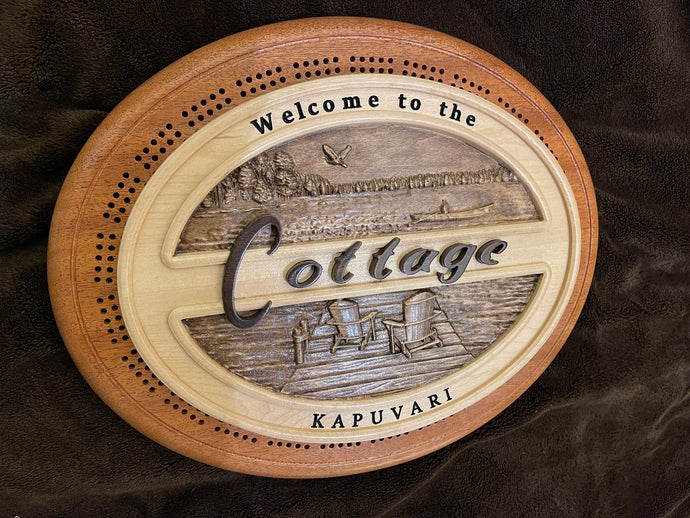 Cribbage Board for the Cottage