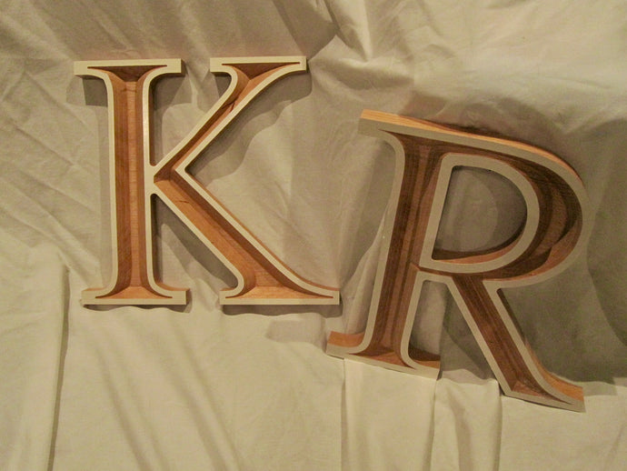 Beautiful V-carved Letters