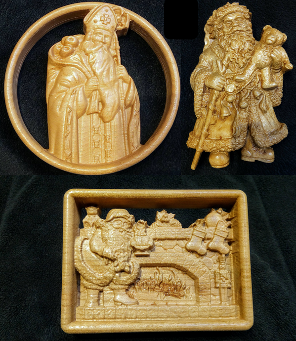 Carved Christmas Tree Ornament